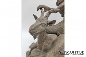 Лукшт Игорь Владимирович. Скульптурная композиция На кривой козе. Бронза, литье. 