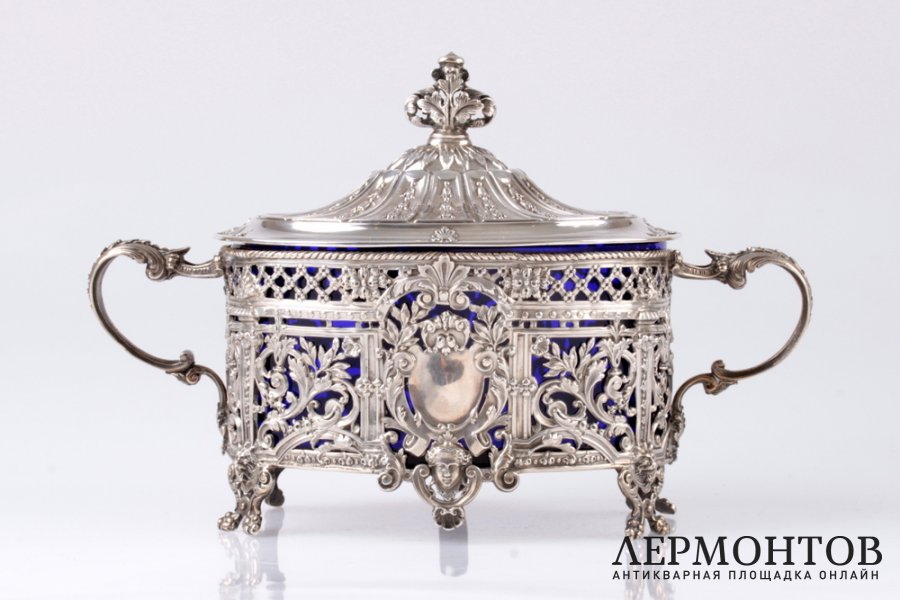 Конфетница Sollier. Серебро 950. Франция