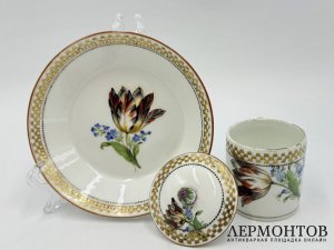 Чашка для шоколада Тюльпан. Германия, Meissen, 18 век. Фарфор, роспись.