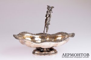 Сухарница К. Сейпель. Серебро 84. Российская империя