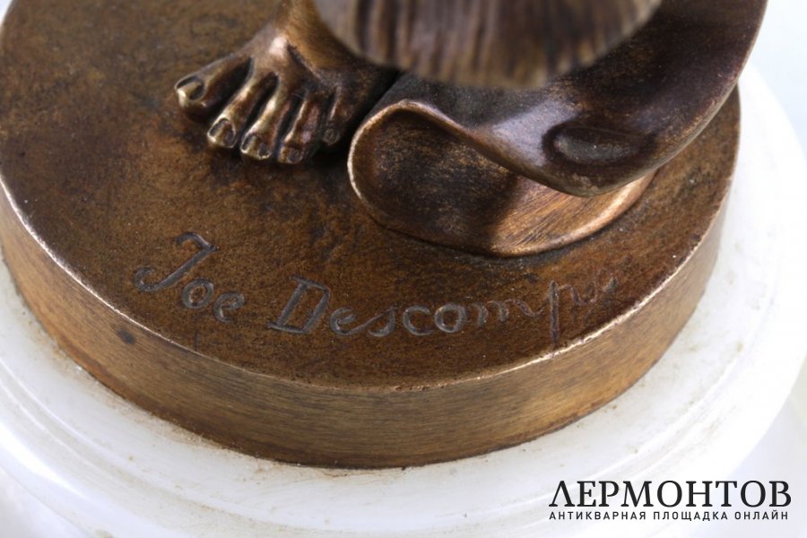 Скульптура Танец с маской. Joe Descomps. Бронза, золочение. Франция, 1920-е гг.
