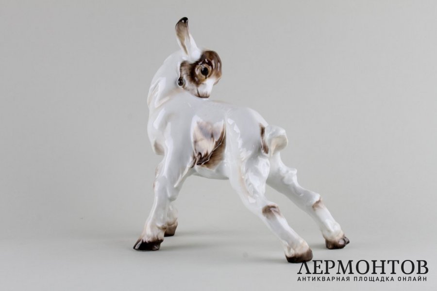 Статуэтка Козлик. Фарфор, роспись.  Rosenthal, Германия,  Joao Da Silva, 1935 год.