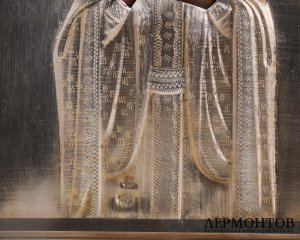 Икона «Благоверный князь Борис». Серебро, современная работа