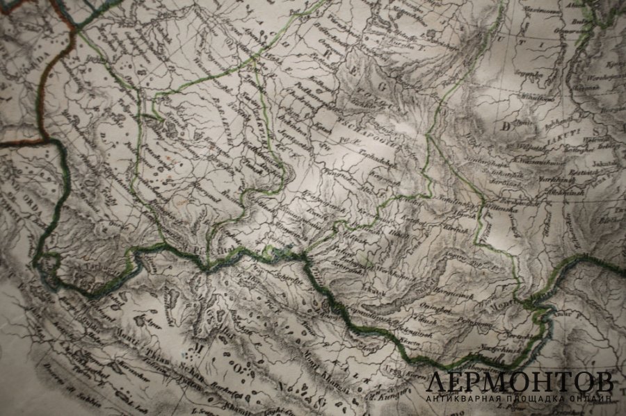 Карта. Российская империя в Европе, Азии и Америке. 1860г. Чивелли. 