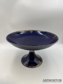 Чайный сервиз с кобальтом. Фарфор, фабрика Гарднера, Россия, 1870–1890 годы