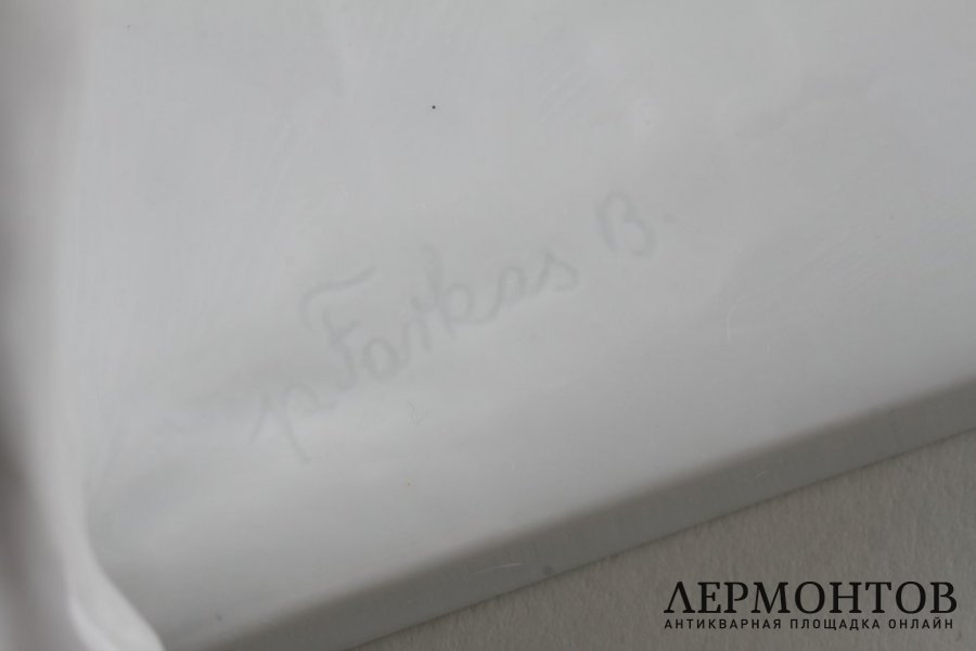 Статуэтка Метатель ядра. Фарфор.  Фабрика Herend, Венгрия, 1950-е годы.