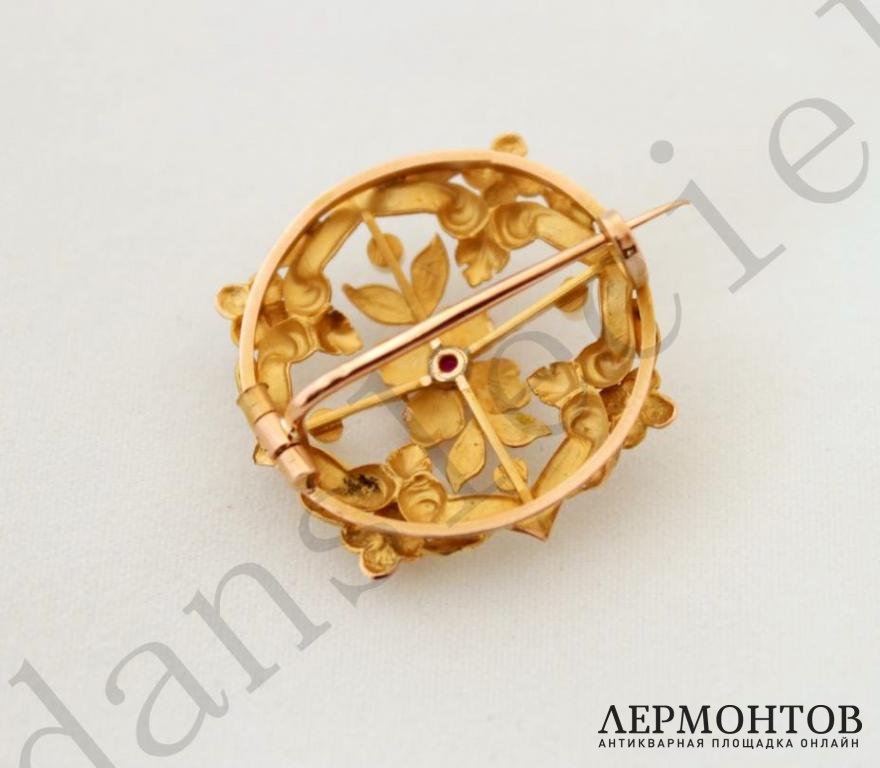 Брошь Art Nouveau. Франция