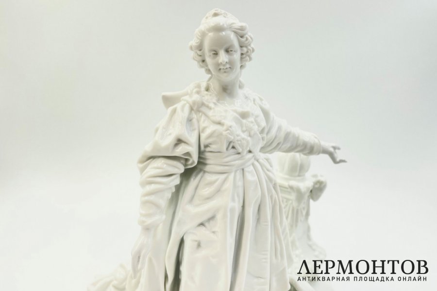 Статуэтка Императрица Екатерина II. Зап. Европа, А. Марсеру, рубеж 19-20 вв. Фарфор. 