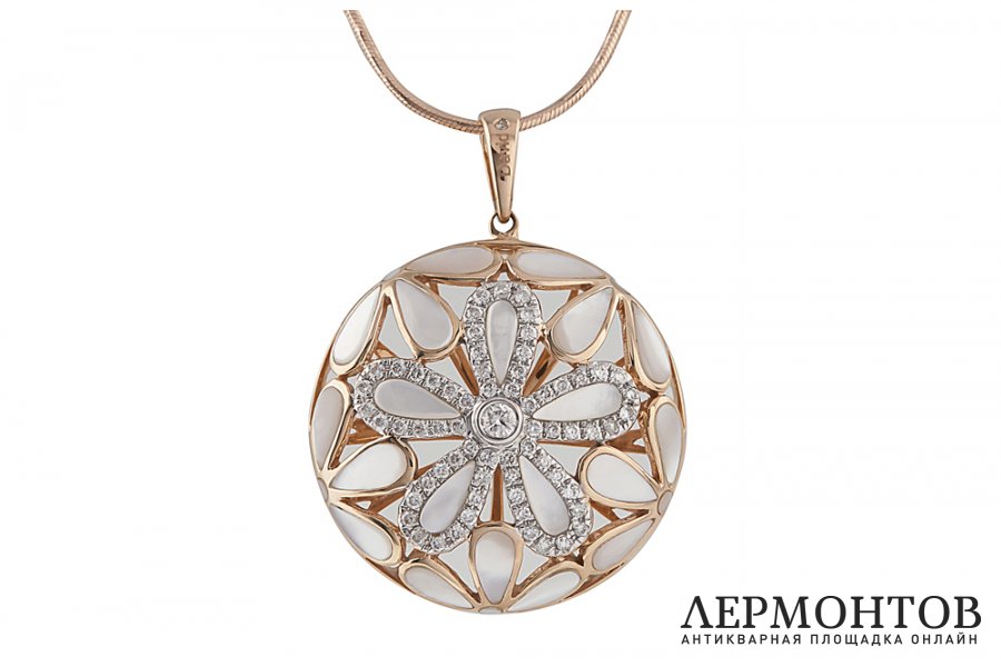 Подвеска David Diamond. Золото 750. 0.45 ct. Австрия