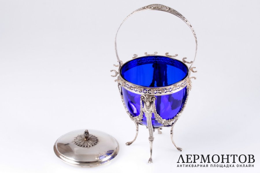 Ваза для конфитюра. СЕРЕБРО 950. ФРАНЦИЯ