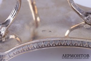 Конфетница на ножках в классическом стиле. Серебро 800 пробы. Италия