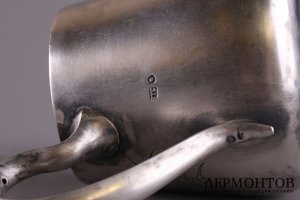 Молочник. Серебро 84 пробы. Россия, Москва, мастерская Соколова В.Т.