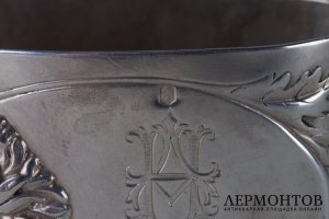 Кольцо для салфетки в стиле модерн. Серебро 950 пробы. Франция, нач. XX в.