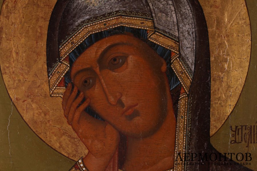 Икона Утоли мои печали. Россия, 19 век, Мстера. Дерево, левкас, темпера.е