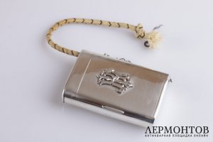 Портсигар. Пауль Зольман. Серебро 84 пробы. Российская империя