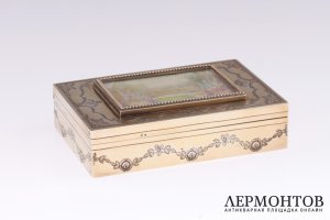 Шкатулка Leitac. Серебро 916. Португалия
