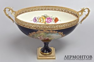 Антикварная ваза . Фарфор. Бронза. Франция, 19 век