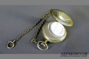 Карманные часы с цепочкой. Серебро 800. Франция, часовая мануфактура LIP. 