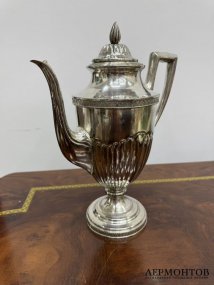 Чайно-кофейный сервиз из 4 предметов. Металл, серебрение, Западная Европа, 1900-е годы