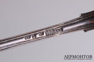 Набор столовых приборов. Серебро 84 пробы. Nichols and Plinke. Российская империя. 1859 г.