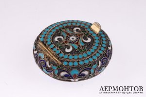 Пилюльница М. Зорин. Серебро 84. Российская империя