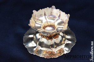 Солонка Штеле Карл Магнус. Серебро 84. Российская империя