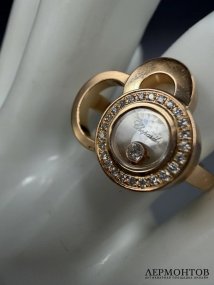 Кольцо «Happy Dreams» с бриллиантами. Розовое золото 750 пробы, Chopard