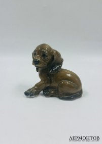 Статуэтка «Такса-щенок». Фарфор, роспись, Rosenthal, Германия, 1-я половина 20 века