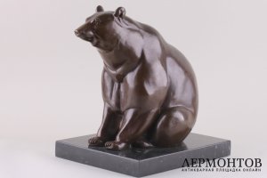 Скульптура в стиле Ар Деко Медведь. Франция, Париж, 1920-1940-е гг.