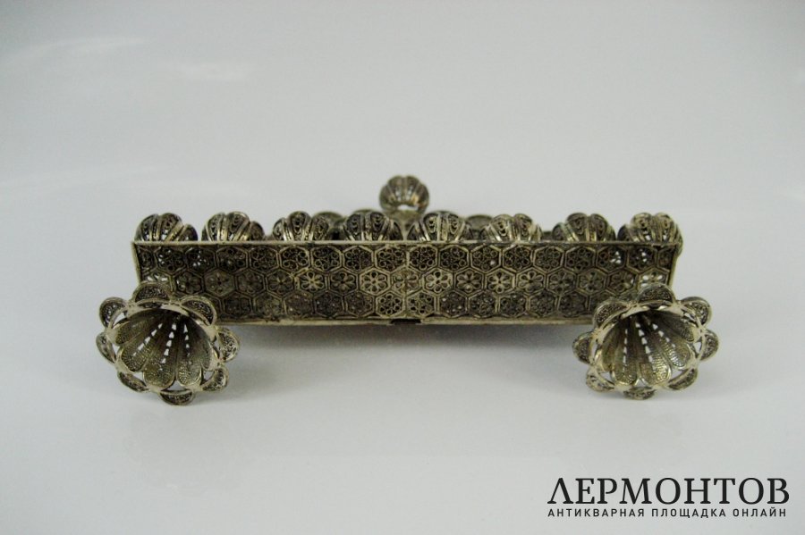 Девятисвечник. Серебро 925 пробы. Израиль, XX век.