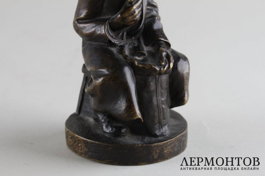 Скульптура Еврей-торговец. Бронза. Австрия, 1916 год. 