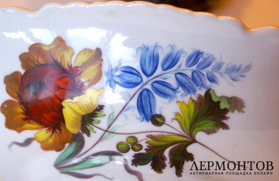 Фарфоровая сервировочная ваза. Англия, Ridgway, 1820е гг