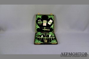 Набор для рукоделия. Серебро, сталь, перламутр, кость. Англия, рубеж XIХ-ХХ веков.