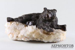 Скульптура Медведица лежащая. Россия, 19 век. По мод.Либериха.