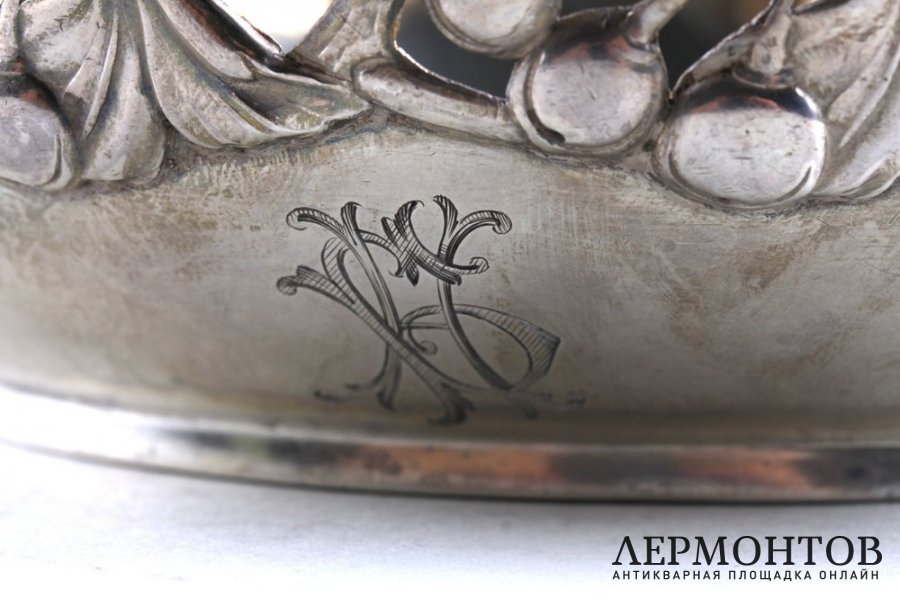 Ваза-фруктовница. Серебро 84 пробы. Российская империя.