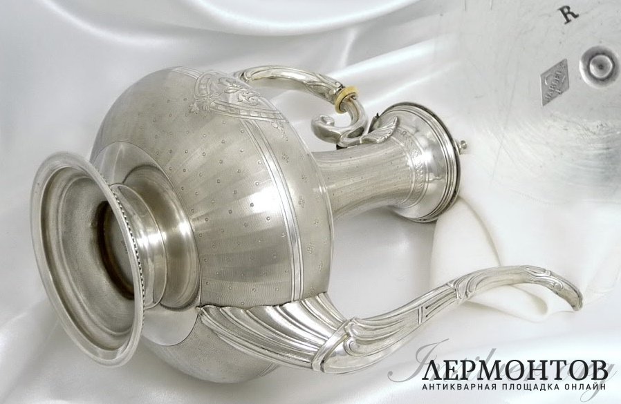 Кофейник Harleux. Серебро 950. Франция