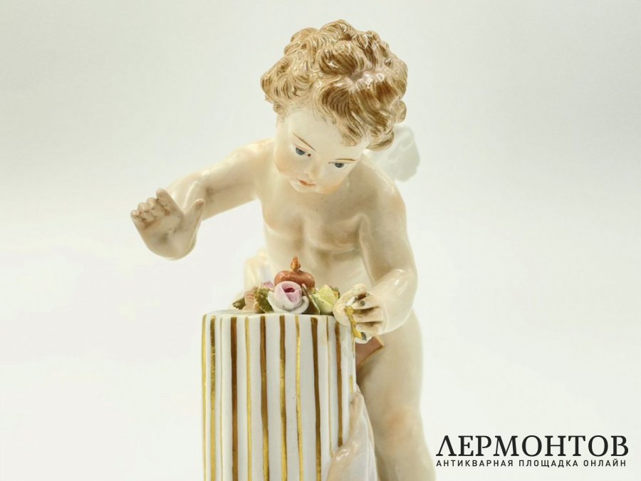Статуэтка Амур. Германия, Meissen, 1 пол. 20 века. Фарфор, роспись.