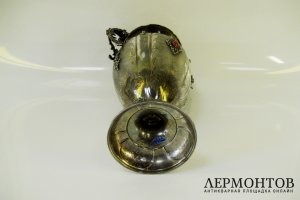 Ваза. Серебро 800 пробы, агат. Италия, начало ХХ века.