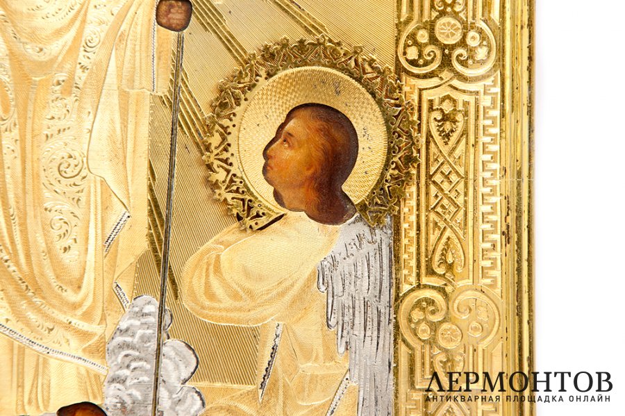 Икона Воскресение Христово в серебряном окладе. Россия, 1887 г. Темпера. Струлев Н.Ф.