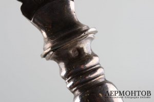 Набор для сервировки рыбы и мяса. Серебро 950 пр., кость. Франция, конец XIX века