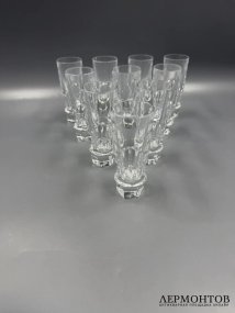 Набор для водки и икры «Harcourt Abysse». Хрусталь, Baccarat, Thomas Bastide