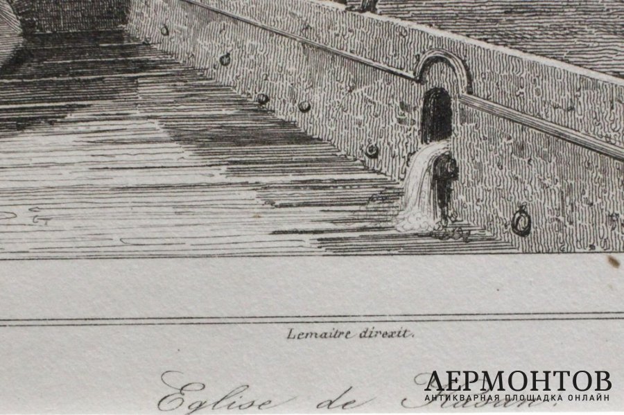 Гравюра. Казанский собор в Петербурге. 1838 г.