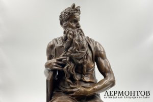 Скульптура Моисей. Франция, Микеланджело, Ф. Барбедьенн, 1860-е гг. Бронза, патина.