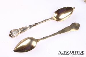Набор чайных ложек. Серебро 800. Франция