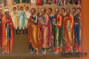 Икона О Тебе Радуется. Россия, Палех, сер. 19 в. Дерево, левкас, темпера. Редкая.