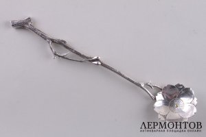 Чайная ложка . Серебро, золото. Китай. XIX в.
