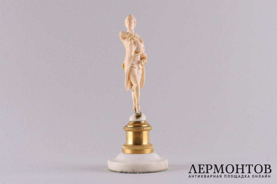 Статуэтка Моцарт. Кость, бронза, мрамор. Европа, середина XIX века