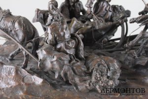 Скульптура Разъезжая тройка. Бронза. По модели В.Я.Грачева. 