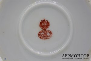 Сахарница с галантной сценой. Россия, фарфоровый завод Гарднера, конец 19 в.