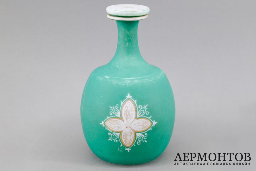 Штоф, графин с античной сценой. Стекло, роспись. Европа, 1860-70е гг.